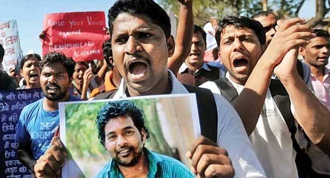 dalitstudentsuicide:150studentsgoonhungerstrikeindelhi